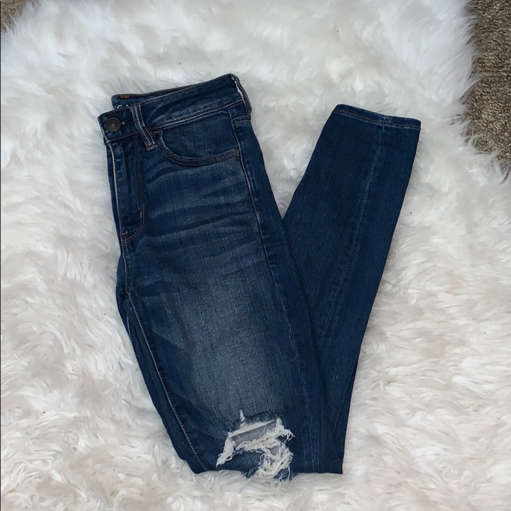 Ripped Blue Jeans